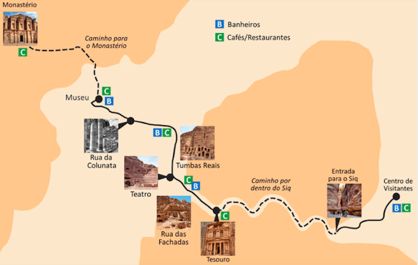 Mapa Petra